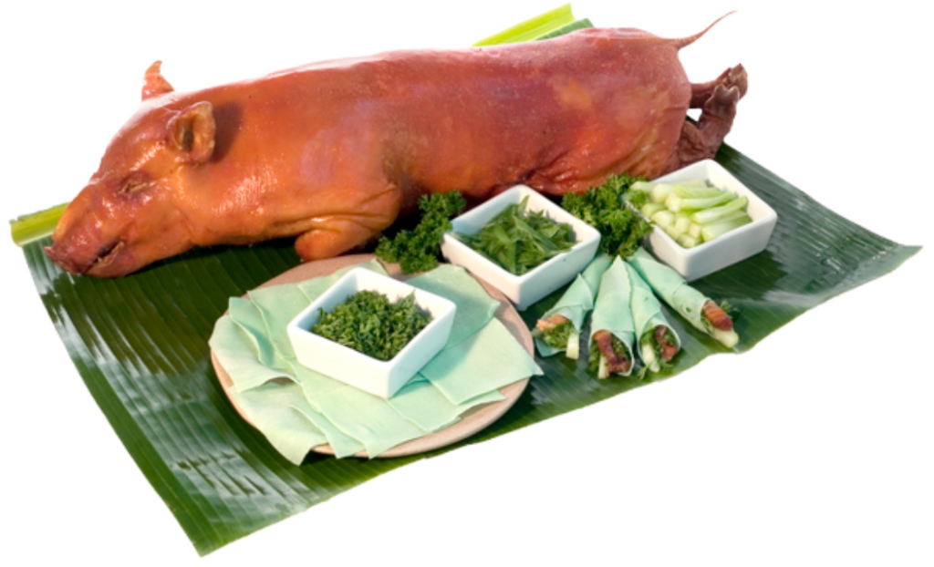 MESA Crispchon on banana leaf