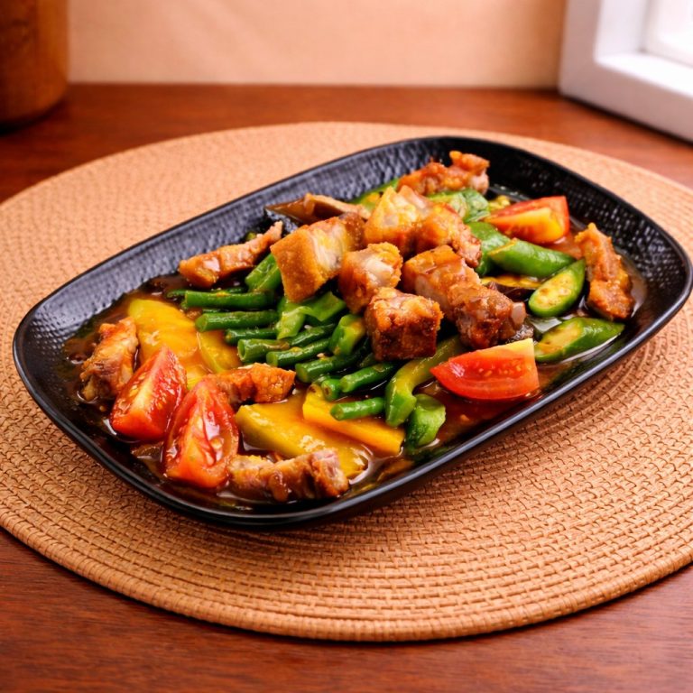 Pinakbet with Crispy Pork