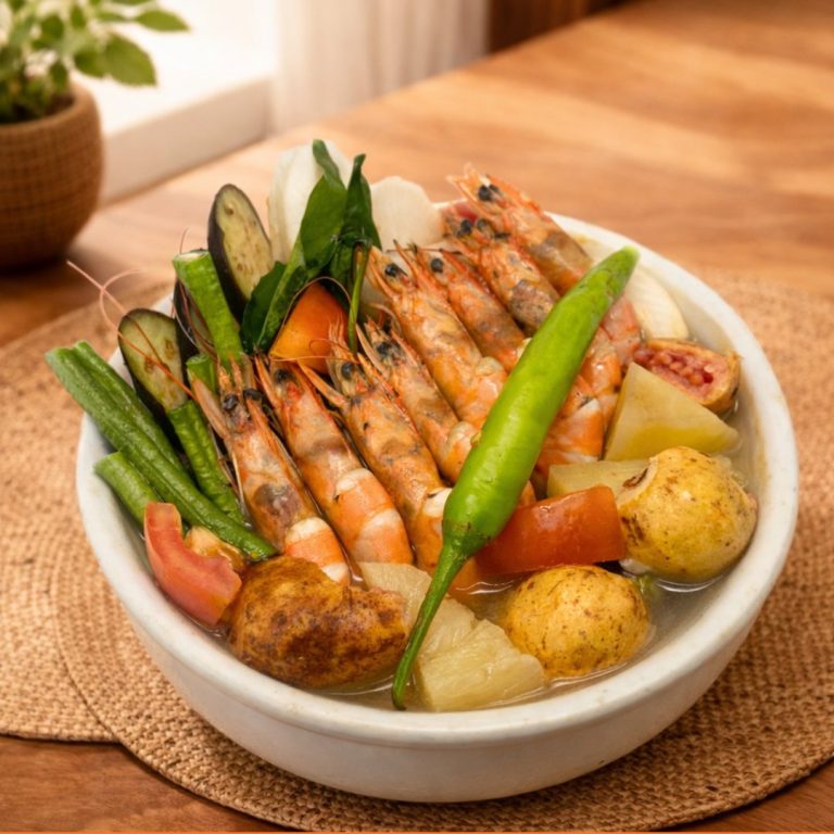 Sinigang in Pineapple and Guava Hipon