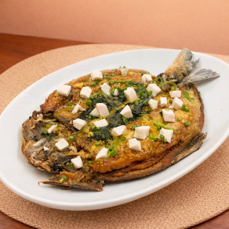 Whole Bangus with Salted Egg