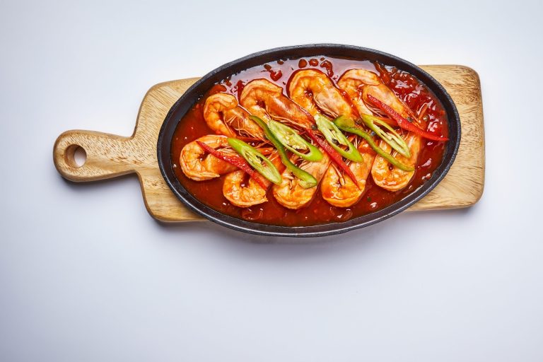 River Shrimp (Suahe) Spicy Sizzling Shrimp